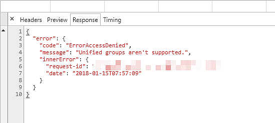 Cover image for How to solve the "Unified Groups aren't supported." -error