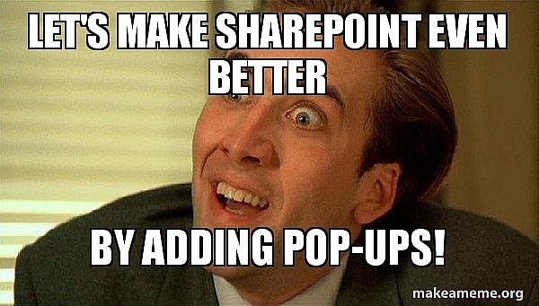 Cover image for How to show a pop-up in SharePoint