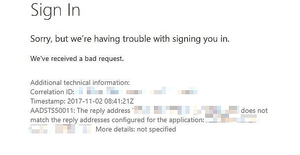 Cover image for How to fix "AADSTS50011: Reply address did not match because of case sensitivity."