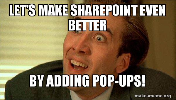 Cover image for How to show a pop-up in SharePoint