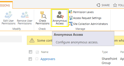 Cover image for Using PowerShell to modify anonymous access permissions on SharePoint On-Premises