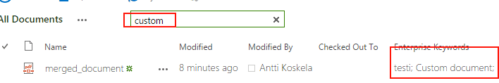 Cover image for Tweaking the SharePoint list view search box to filter on managed metadata fields