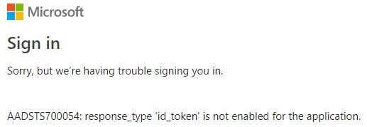 Cover image for How to fix "AADSTS700054: response_type 'id_token' is not enabled for the application" error