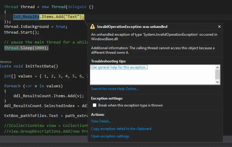 Cover image for Using Dispatcher to update values in GUI elements from a background thread