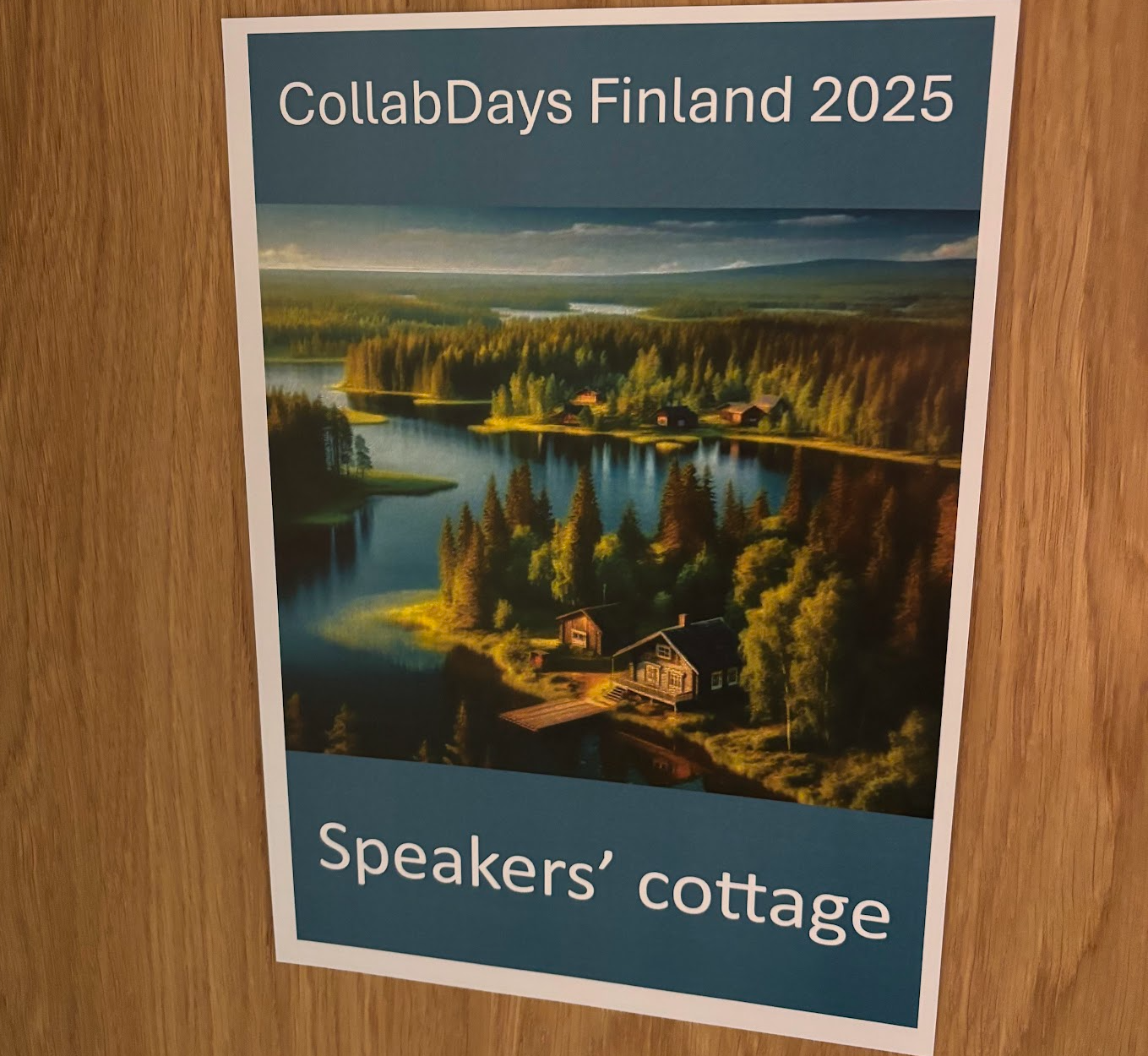 CollabDays Finland 2025 Speakers' cottage