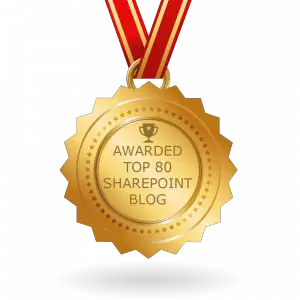 FeedSpot SharePoint Blog Rankings badge