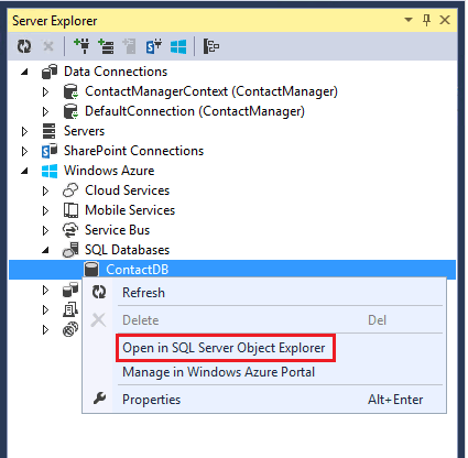 Connect to Azure SQL Server