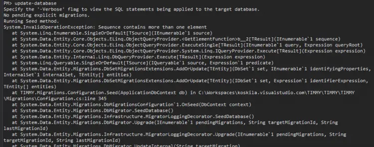 Sequence contains more than one element