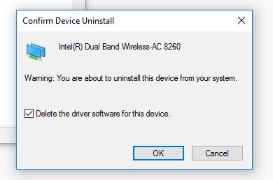 Uninstalling drivers