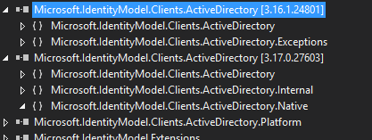 Microsoft.IdentityModel.Clients.ActiveDirectory DLL in Visual Studio Object Browser