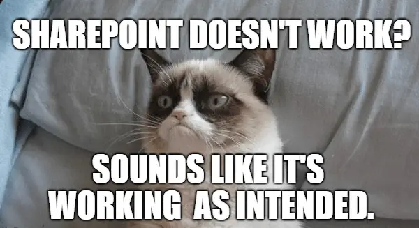SharePoint doesn't work as intended