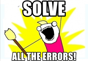 SOLVE ALL THE ERRORS!