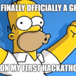 Won my first hackathon!