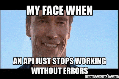 MFW another API just stops working without returning any errors