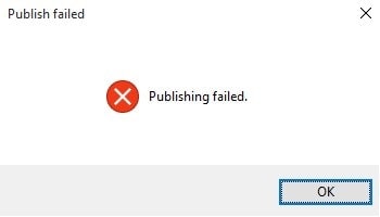 "Publishing Failed" for an Azure Function