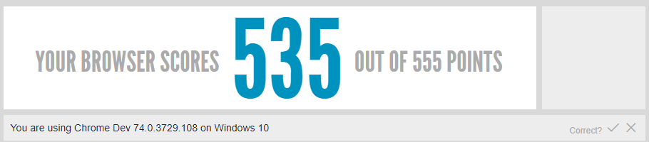 Html5test gives Brave 535/555 points in its HTML5 capabilties - just like it does for the latest version of Chrome. Now differences there, then, https://html5test.com/index.html