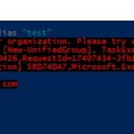 PowerShell commandlet "new-unifiedgroup" - The alias is being used by another group in your organization. Please try a different alias.
