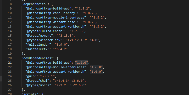 In my packages.json -file, I had different versions of some packages for "dependencies" and "devDependencies". This causes errors during npm install and will cause confusion down the line.