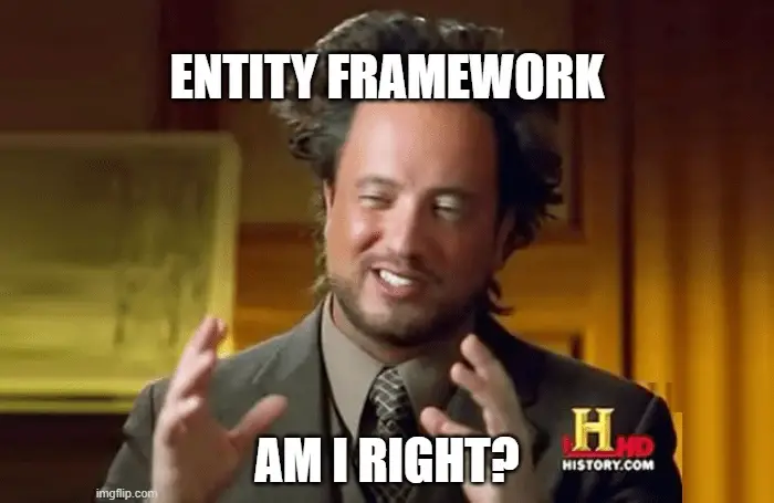 Entity Framework - am I right?