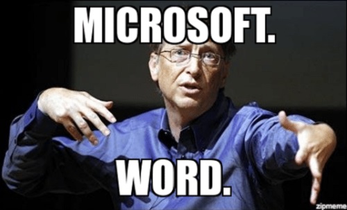 Microsoft. Word.