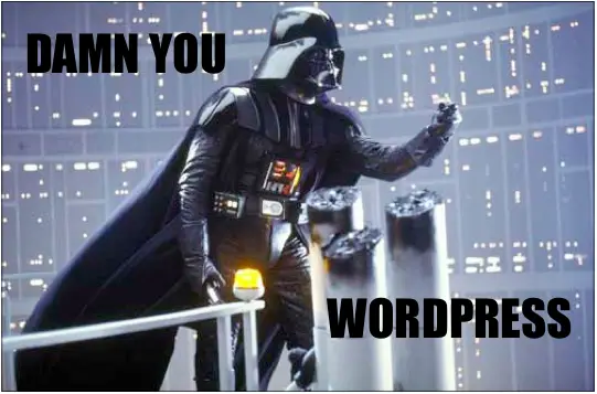 Damn you, WordPress!