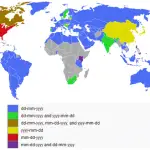 While only a few countries use absurd date formats (such as the Month-first approach adopted by some former European colonies), there's no shortage of different date formats out there. Source: John Harding/Mona Chalabi