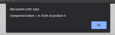 Azure Devops Throwing 