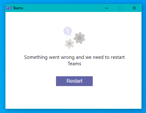 Microsoft Teams in a crash-restart -loop