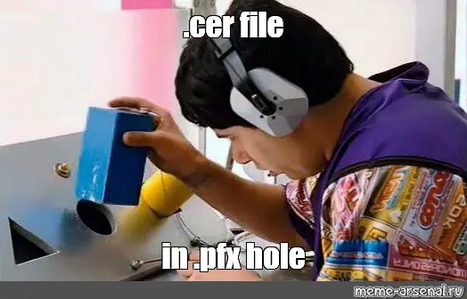 Do you have a hole in the shape of pfx, and the only thing you have is pfx? Tough luck.