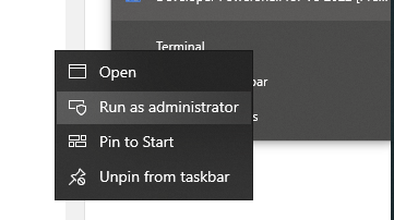 "Run as administrator" for Terminal