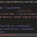 Variable reference is not valid. ':' was not followed by a valid variable name character. Consider using ${} to delimit the name