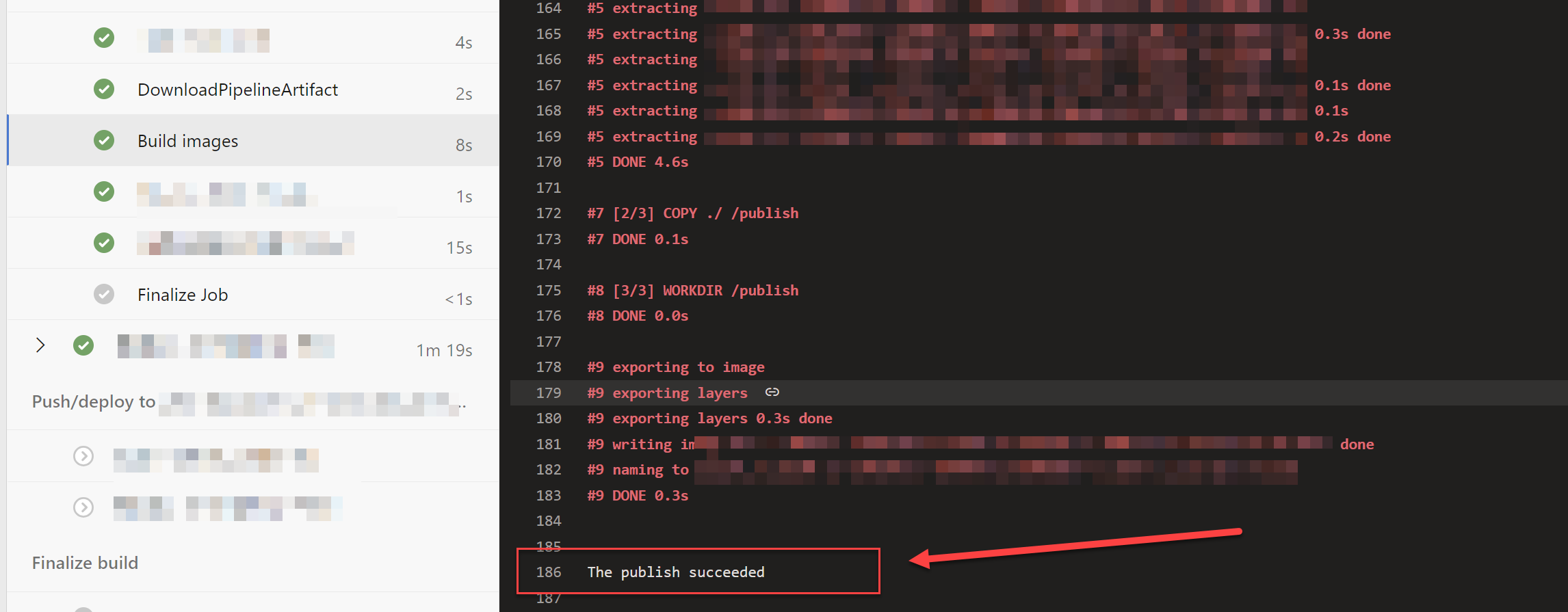 Azure DevOps STDERR output to STDIO causes the logs to show a lot of red.